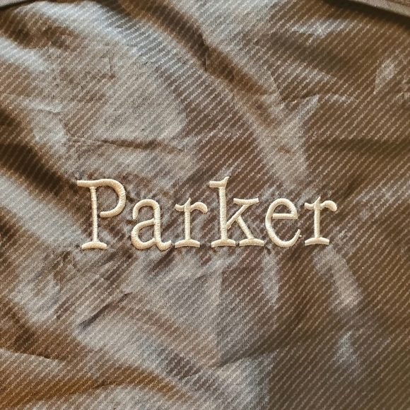 THIRTY One "Parker" Drawstring Cinch Sac Backpack Black Gray Twill - Picture 5 of 12